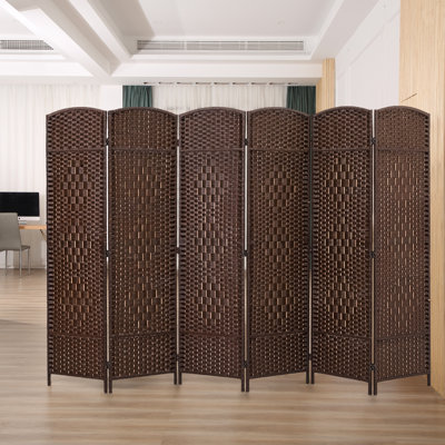 6 Ft.Tall Room Divider, Room Dividers And Folding 19.5" Privacy Screens For Room Separation