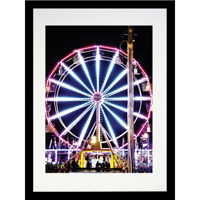 «Ferris Wheel At Night» par Joseph Elliot - reproduction de photo