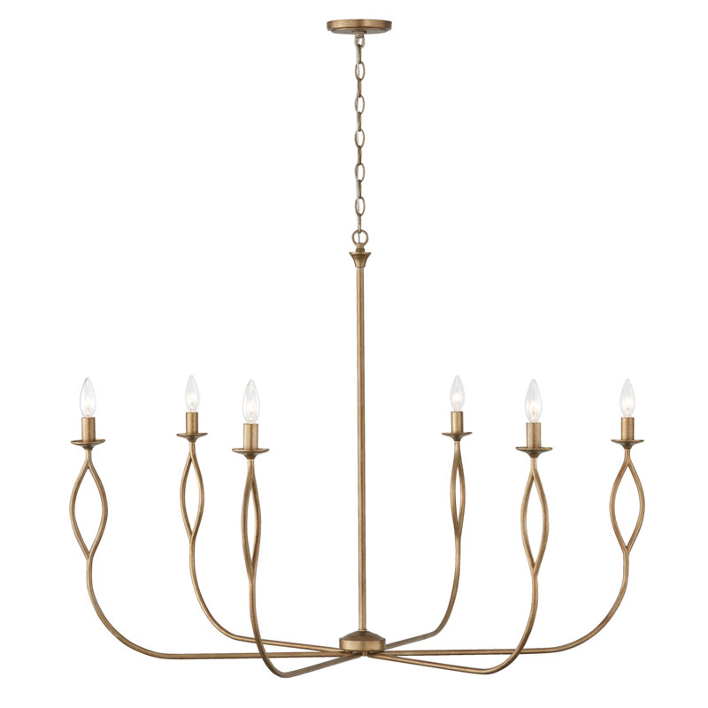 Lustre classique / traditionnel à 6 lumières à intensité variable Cohen