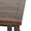 Table de salle à manger en bois de teck brun avec huit sièges attachés, 100 po x 42 po x 31 po-94225244-94225246-94225247