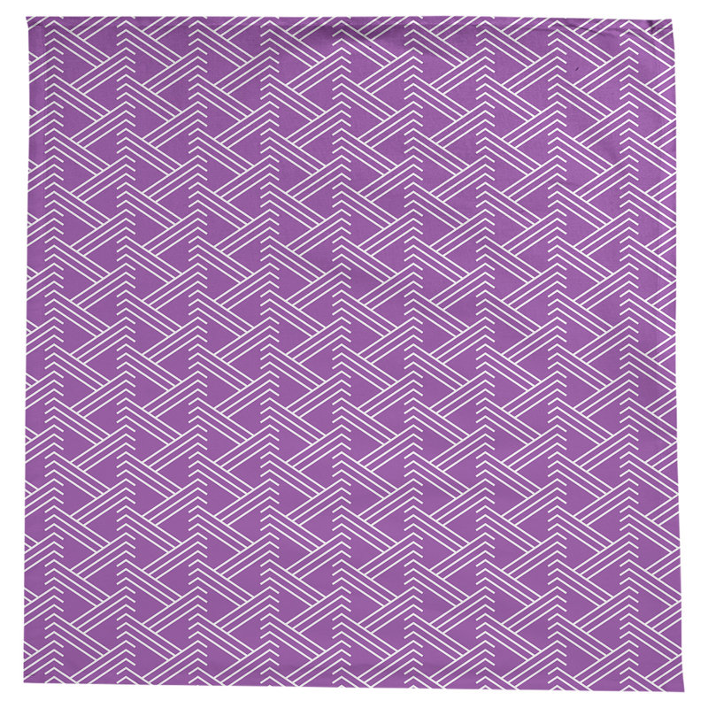 Classic Zig Zag Tablecloth, Violet/White