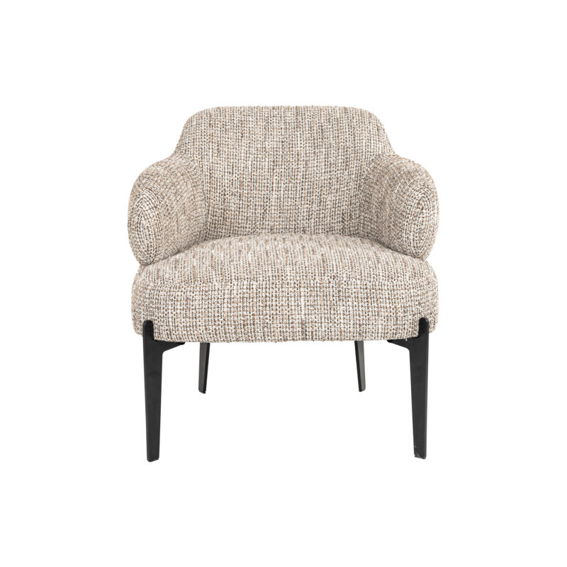 Accent Chair Upholstered Armchair, Black, Trendy Nature