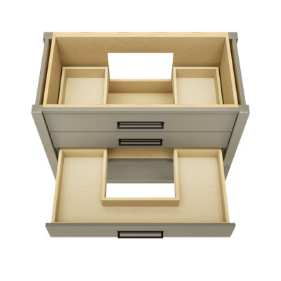 Kiawah Three-Drawer Single Bath Vanity