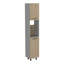 Garde-manger Hasselt, double porte, six tablettes - pin clair