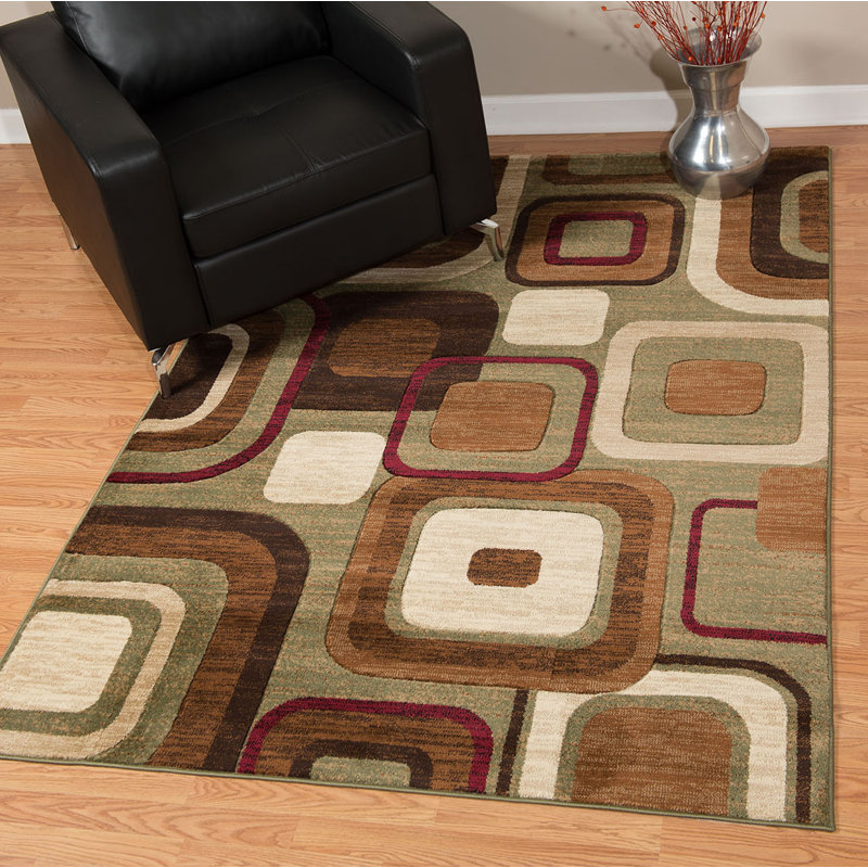 Tapis brun Goble, Rectangle 5 pi 3 po x 7 pi 2 po