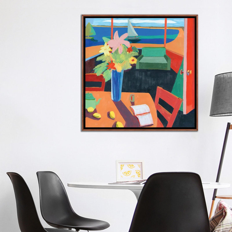 Interior With Cape Landscape, 93.98 cm H x 93.98 cm W x 4.445 cm D, Classic Wood