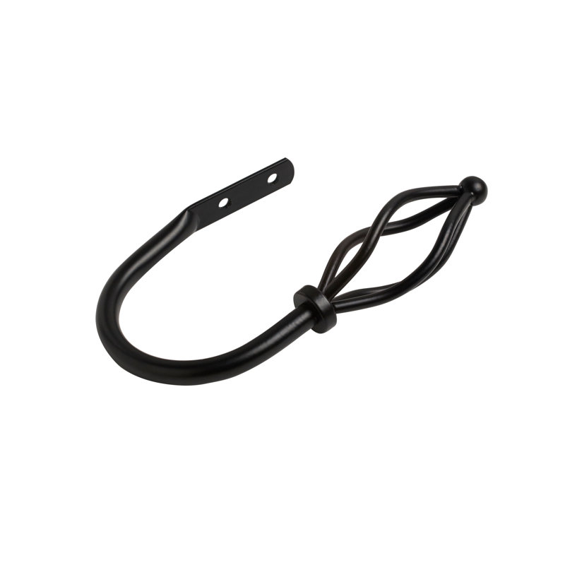 Jetta 16cm Curtain Holdback, Black