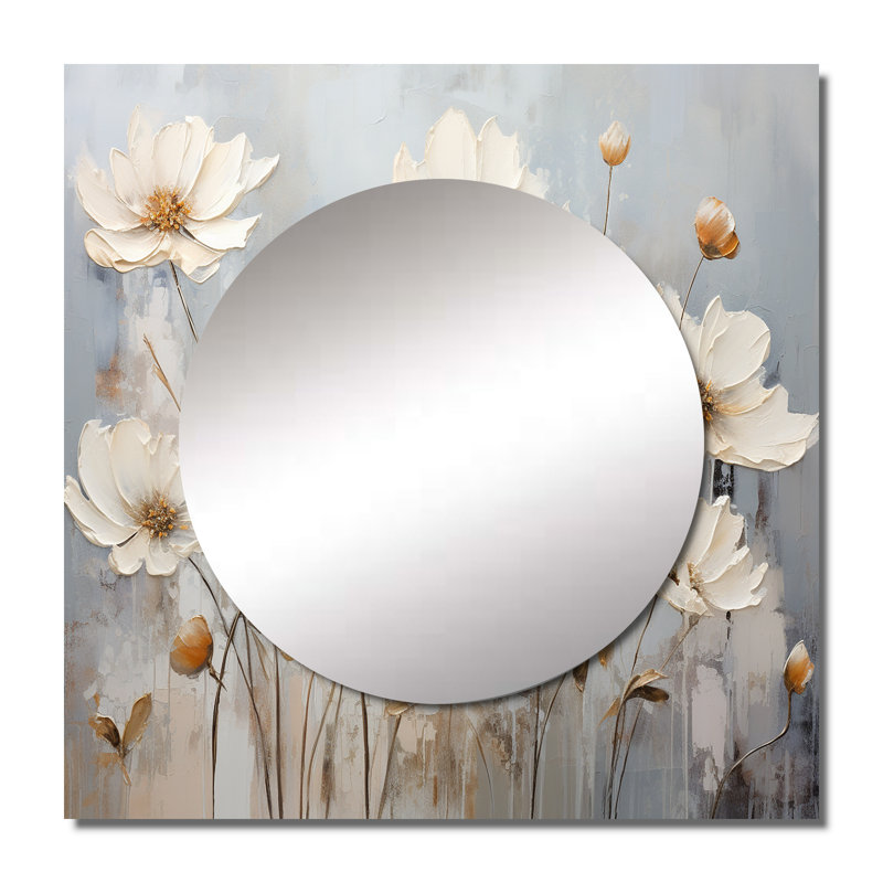 Miroir mural de salon Jaiya, 23 po x 23 po