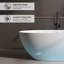 55? Baignoire autoportante avec trop-plein