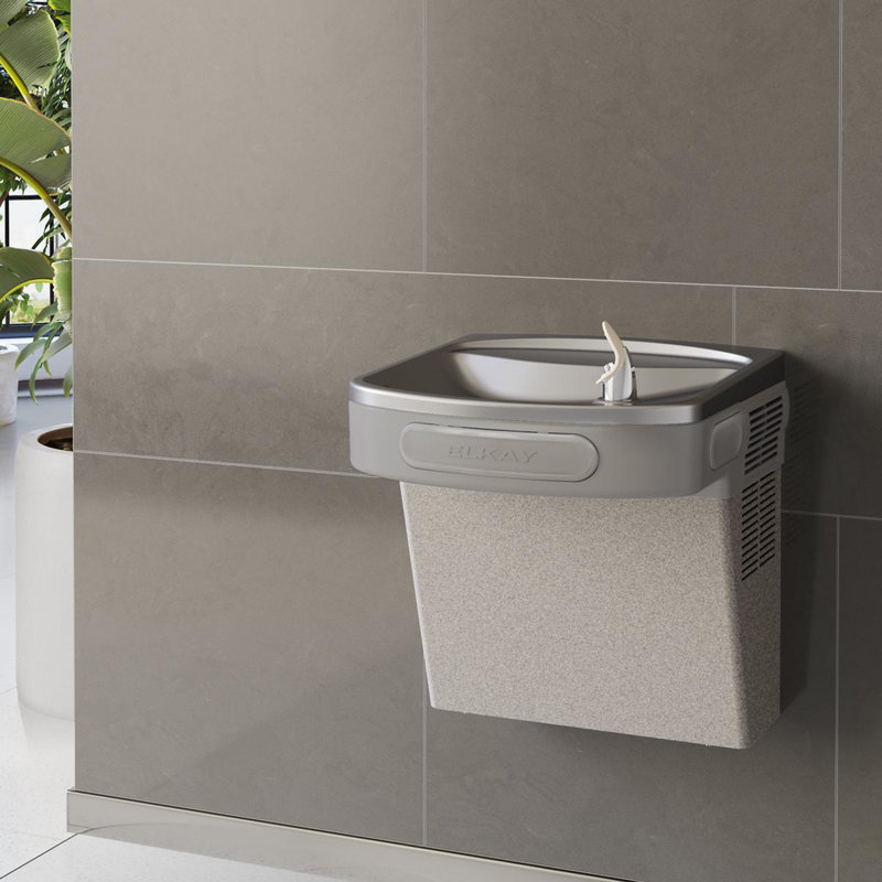 Light Gray Granite Wall Mount ADA Drinking Fountain