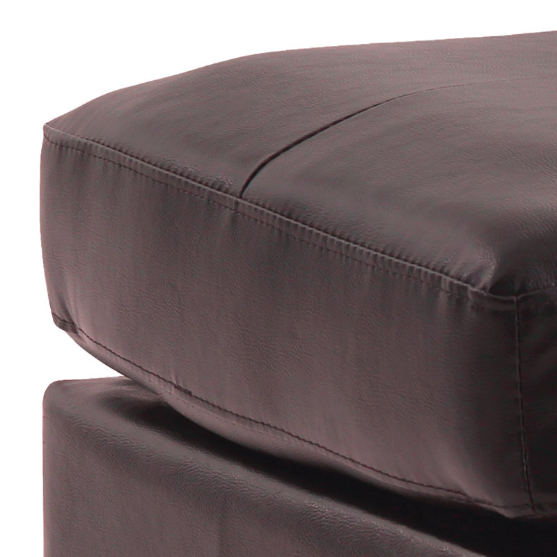 Newbury Ottoman, Dark Brown, Dark Brown