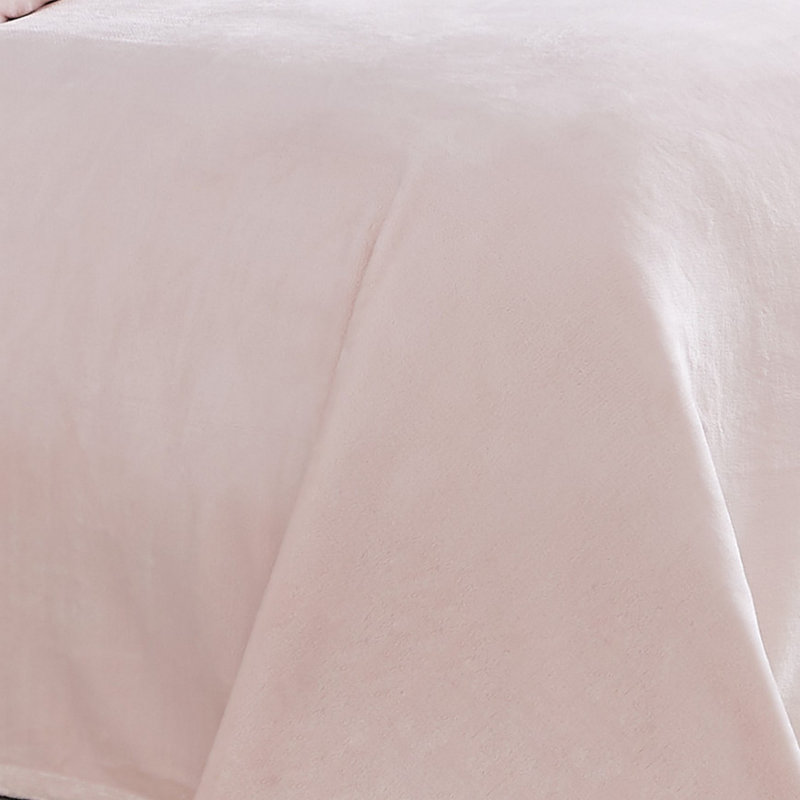 Couverture en velours moelleux, Rosé, Grand