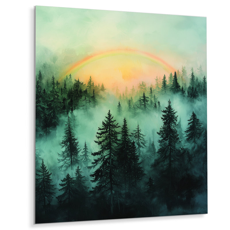 Rainbow in the Misty Forest II - Rainbow, H 20 po x l 12 po