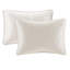 Couvre-lit réversible crème - Texture et profondeur riches, coton prélavé, literie facile d'entretien, rembourrage confortable, motif classique,