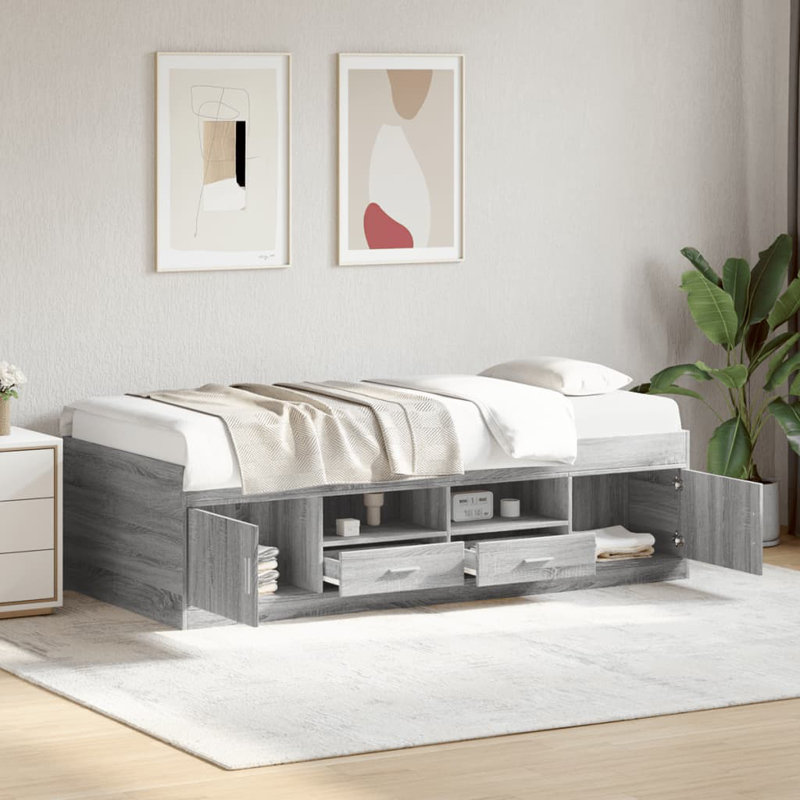 Roughton Daybed, European Single (90 x 200cm), Grey Sonoma