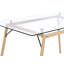 Layne Glass Top Metal Base Dining Table
