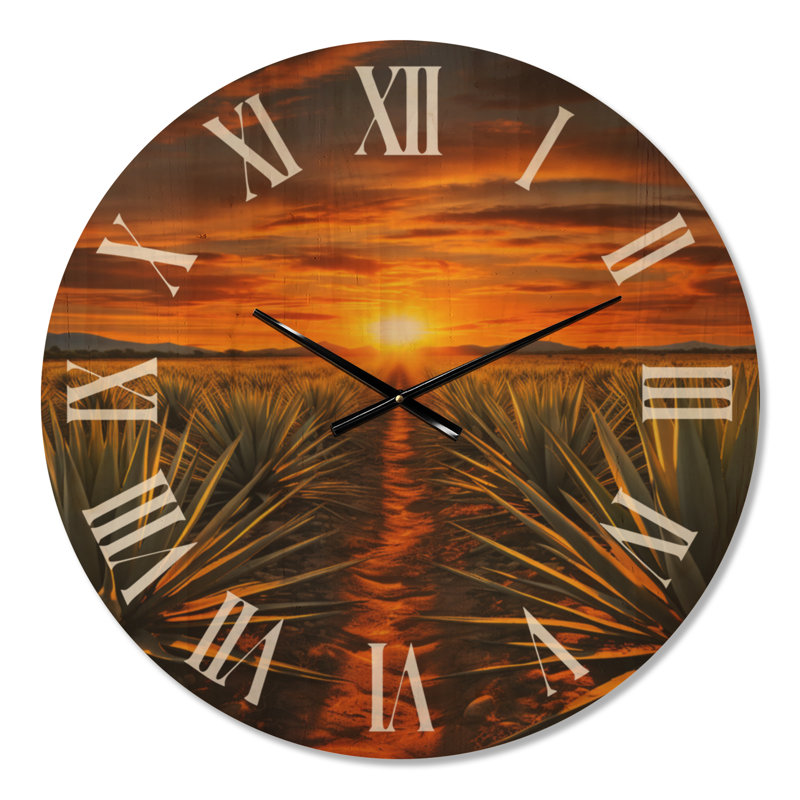 Horloge murale mexicaine Téquila, Médium