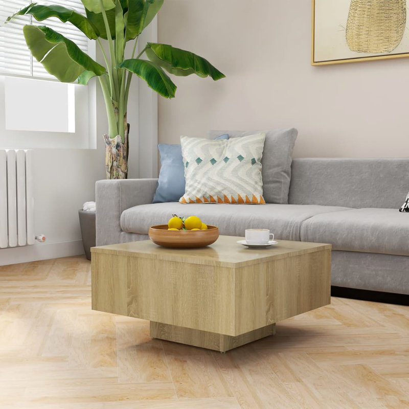 Etana Pedestal Coffee Table, Sonoma Oak