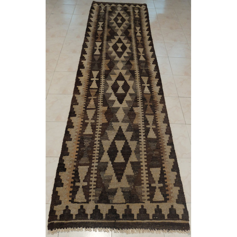 Runner Riemer Geometric Hand Woven 80cm X 300cm Area Rug