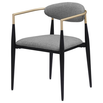 Onaigh Fabric Upholstered Dining Arm Chair by Everly Quinn