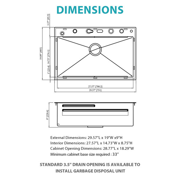 Dimensions du produit