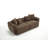 83'' Wide Uphostered Square Arm Sofa-2004365047