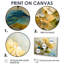 Ensemble de décorations murales jaune hortensia jaune et bleu-1128098181-1128098288