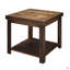 Table d'appoint, aucun assemblage requis, finition whisky
