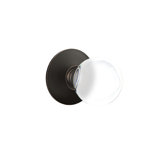Privacy Bristol Crystal Knob with Modern Rose