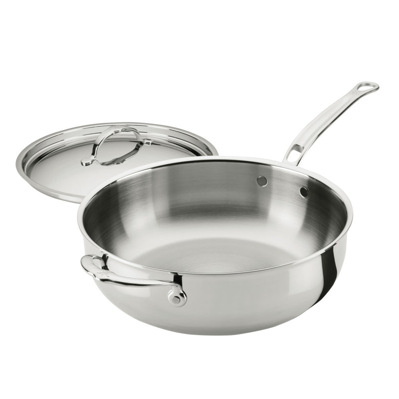 Probond Luxe 5-Quart Professional Clad Stainless Steel Essential Pan With Lid
