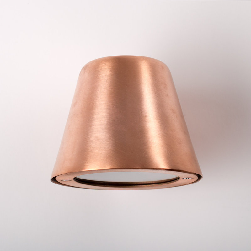 Vita Outdoor Armed Sconce, Copper