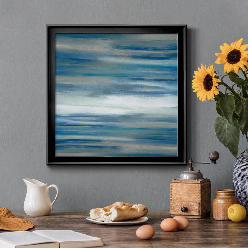 Sanibel Waters - Peinture sur toile encadrée, Noir, H 30,5 po x l 30,5 po x P 1,5 po