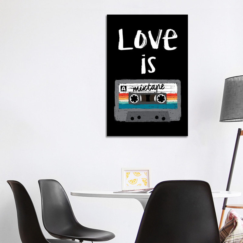 Love Is A Mixtape by Antonio Camarena - Wrapped Canvas Print, 101.6 cm H x 66.04 cm W
