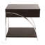 Table de bout Modern Living Furniture 1pc avec tablette inférieure et tiroir