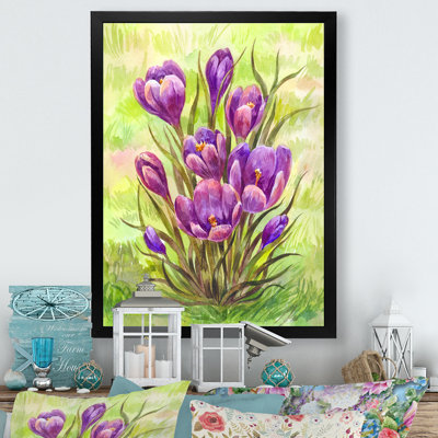 " Flowers Vintage Bouquet " Painting Print