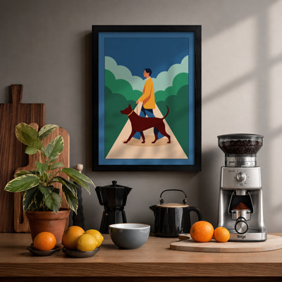 Figure and Hound Modern - Framed Print