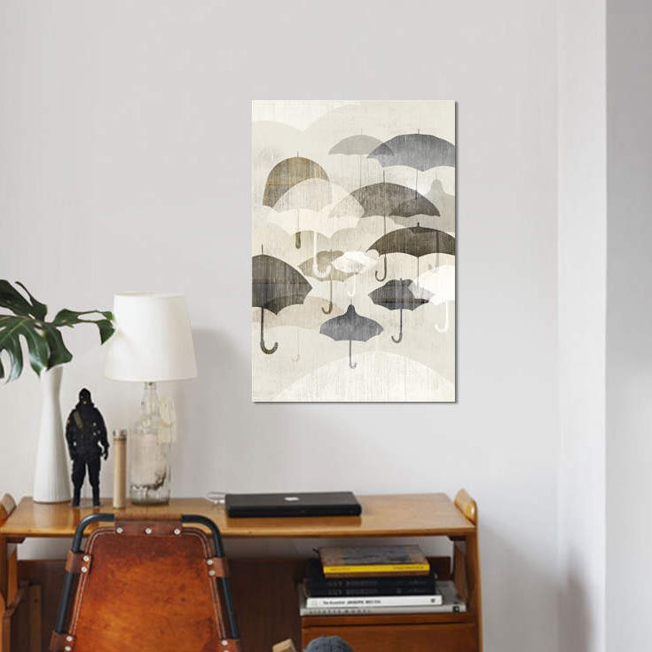 «Umbrella Rain II», reproduction sur toile, H 26 po x l 18 po x P 1,5 po