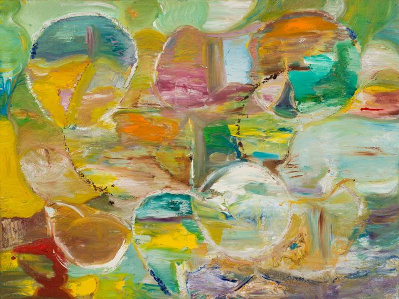 Balloons Painting by Irina Gorbman, 20" H x 16" W