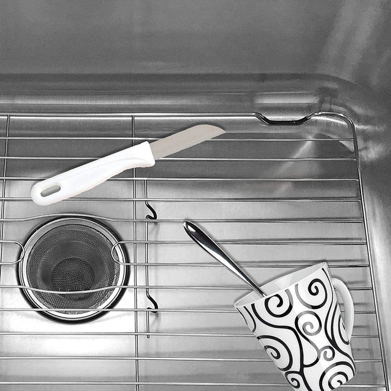 Stainless Steel Sink Protector, 1" H x 12.63" W x 24" D
