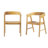 Lorrenda Modern Solid Wood Rounded Back Dining Chair-1629794438