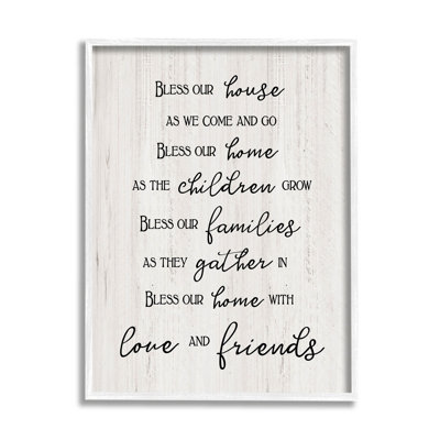 «Bless Our House Family», estampe numérique par CAD Designs