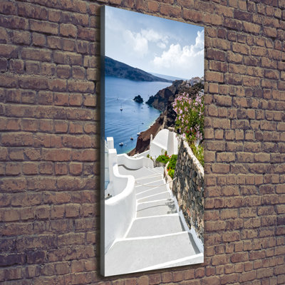 Santorini Greece - Wrapped Canvas Print