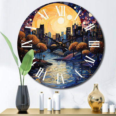 Christoffel - Horloge murale pointillisme