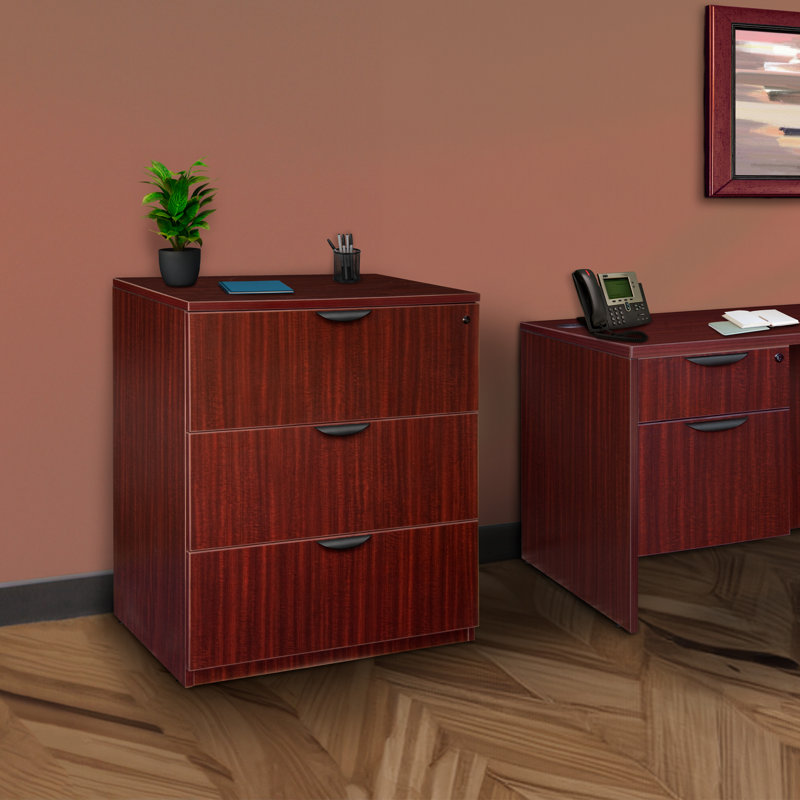 Nebih Stand Up Lateral File, Mahogany