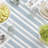 Werring Round Striped Cotton Twill Tablecloth