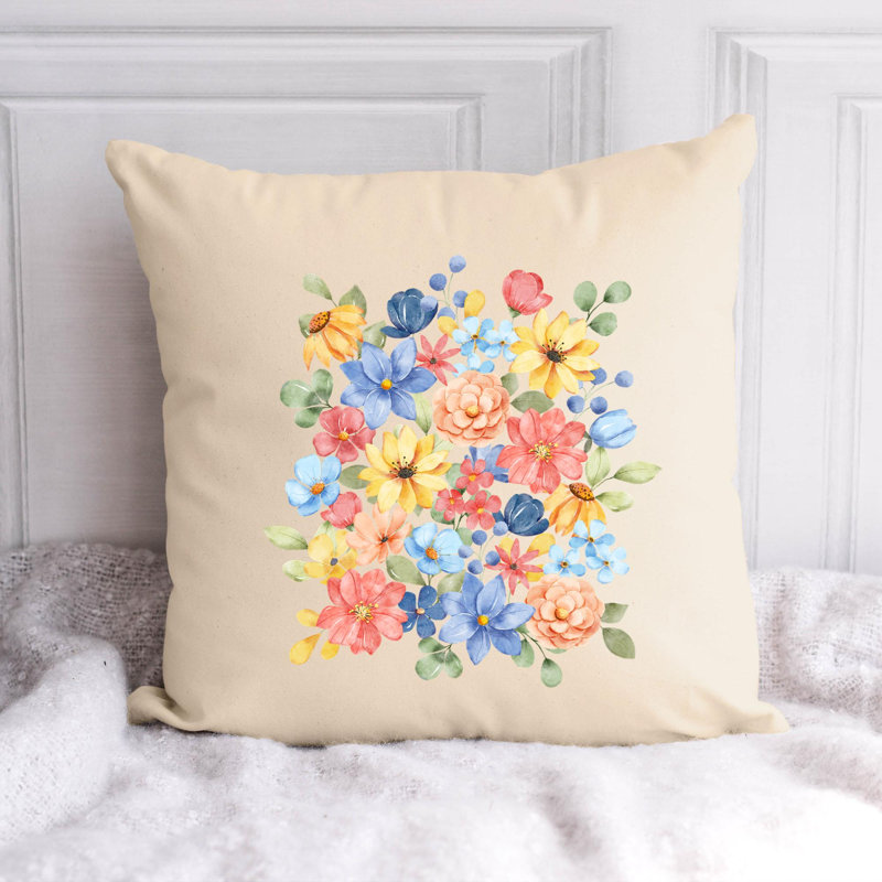 Coussin décoratif, H 16 po x l 16 po