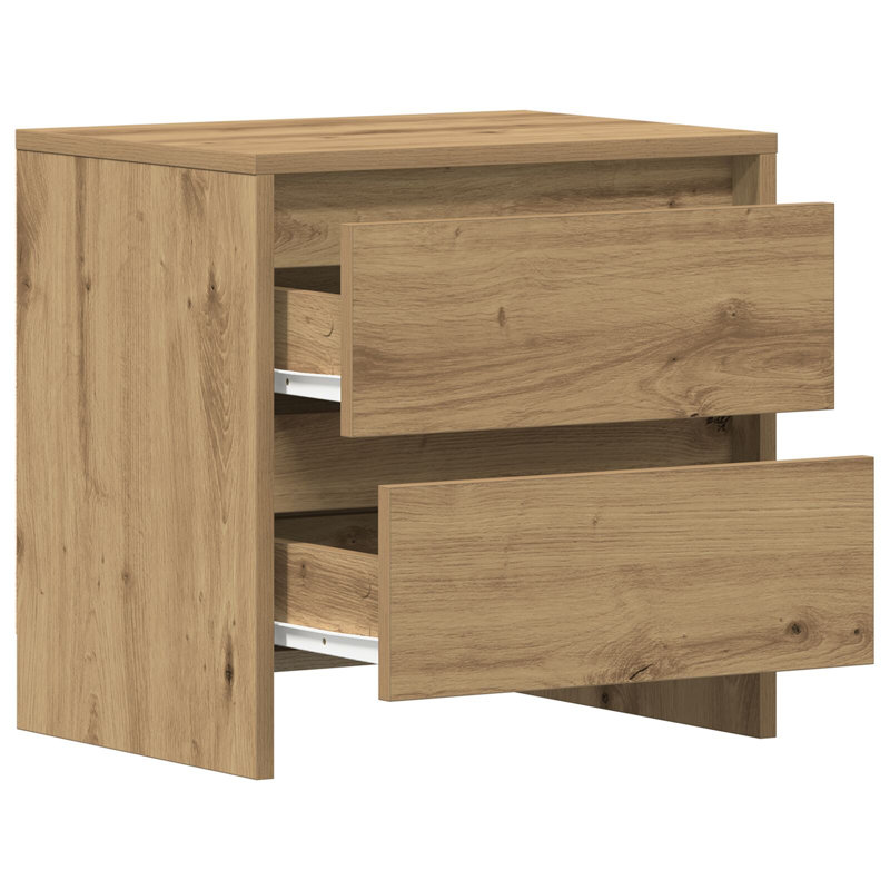 45cm W Manufactured Wood Bedside Table