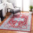 Aurich 851 Area Rug In Red / Beige-422008885