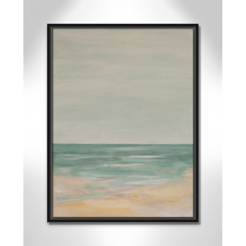 Horizon - Portrait Version Print par S.H. Khân, Cadre flottant noir, L 19,5 po x H 25,5 po