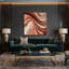 «Gradient Abstract», art mural sur toile beige-1736389448